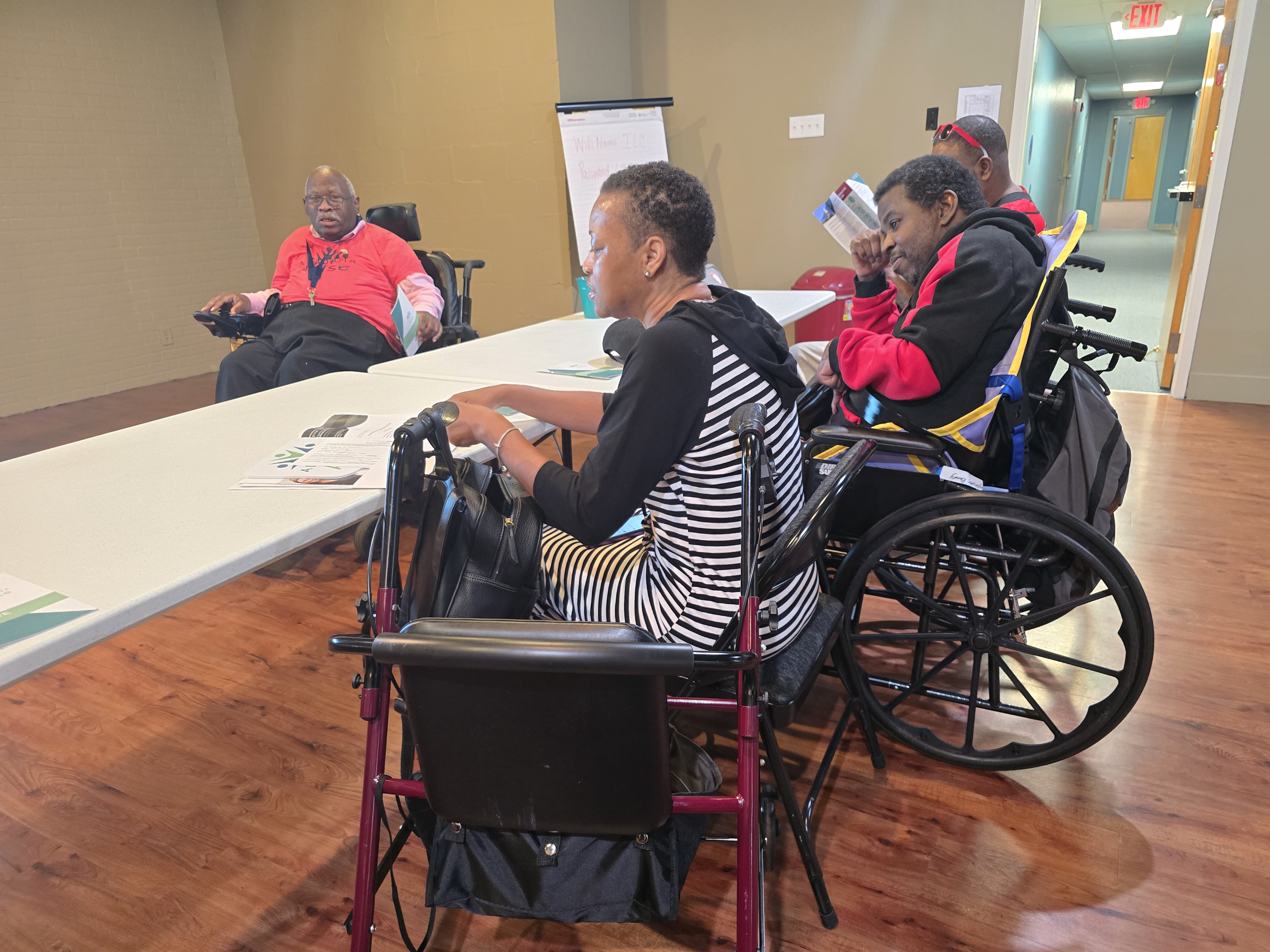 October 2025 — Photo of participants at the October 2025 SCI meeting at ILC Mobile with guest speaker from Alabama ARISE.