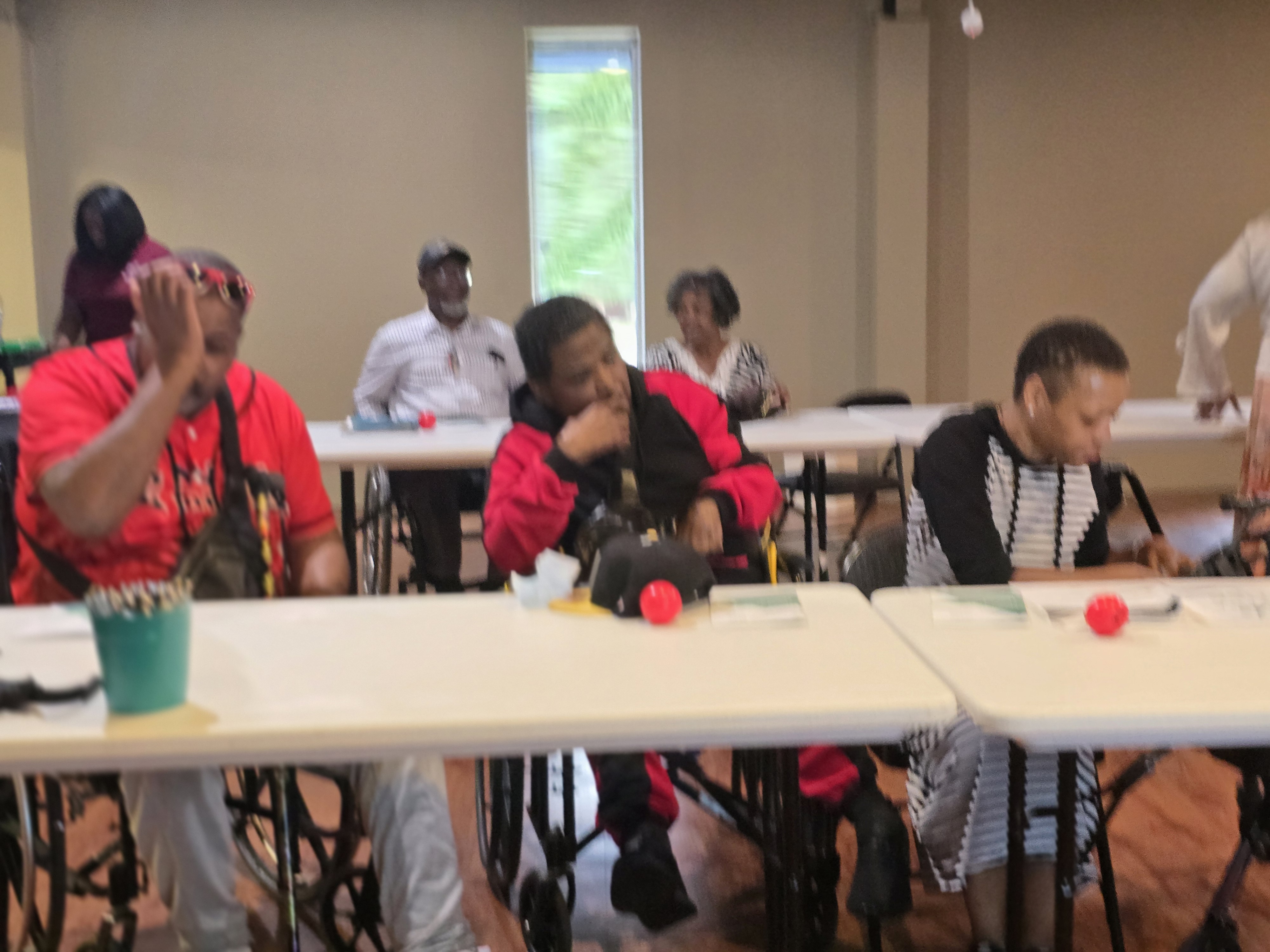 October 2025 — Photo of participants at the October 2025 SCI meeting at ILC Mobile with guest speaker from Alabama ARISE.