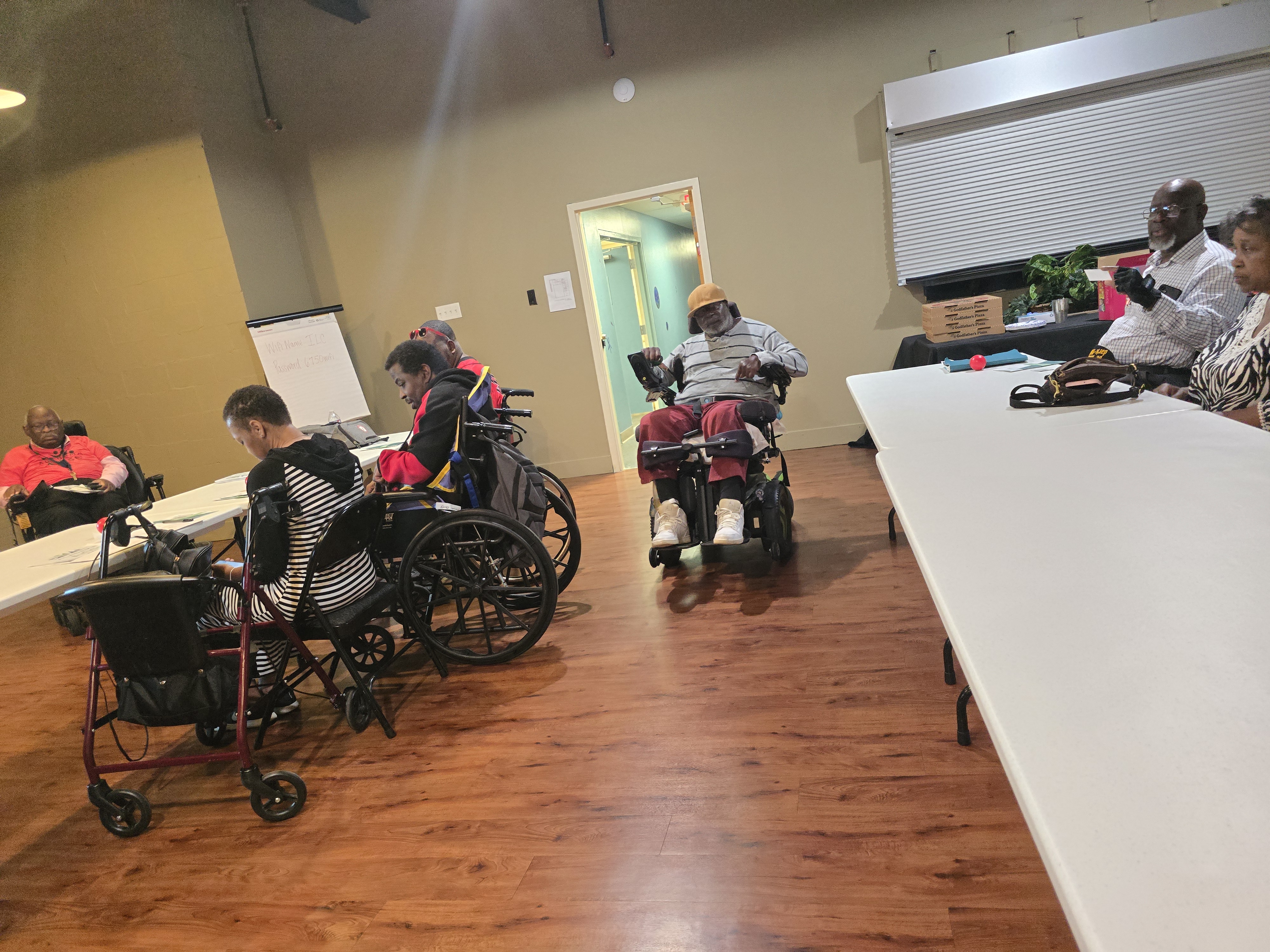 October 2025 — Photo of participants at the October 2025 SCI meeting at ILC Mobile with guest speaker from Alabama ARISE.