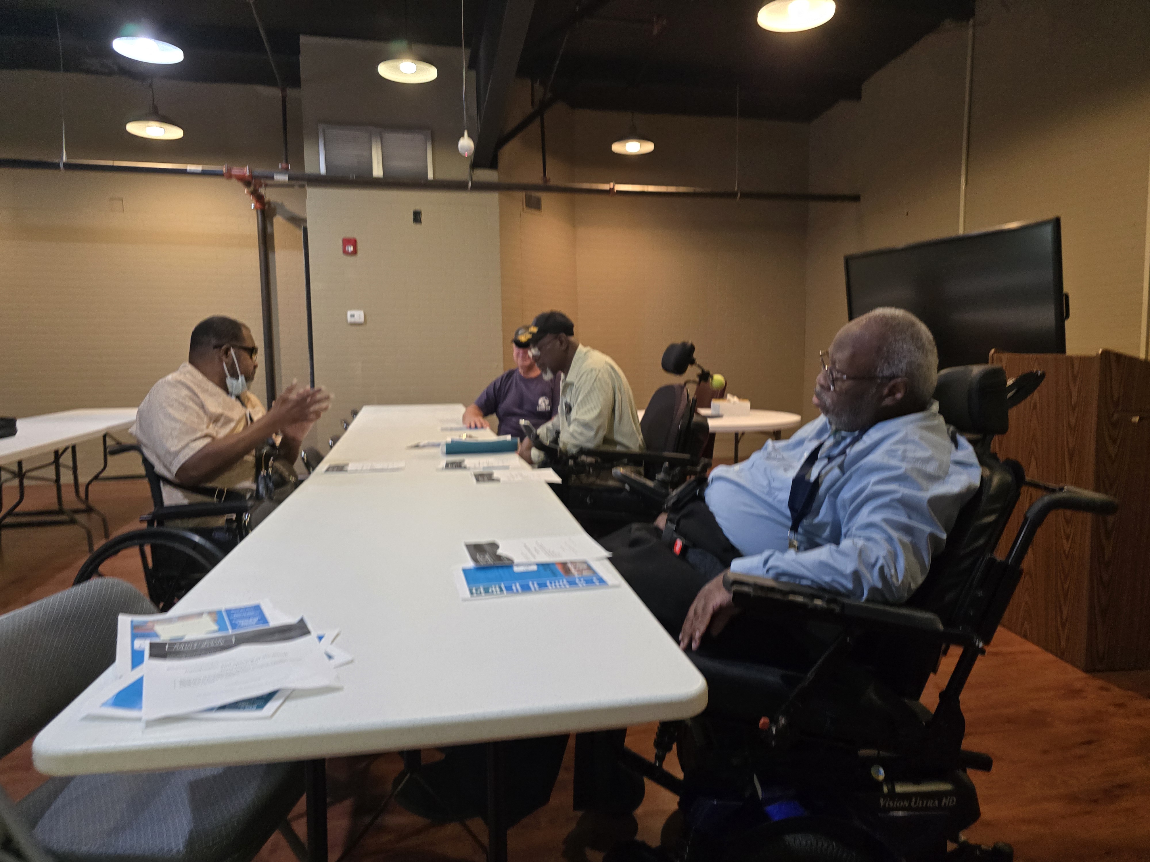 September 22, 2025 meeting from another angle at the Independent Living Center facility, Mobile, Alabama.