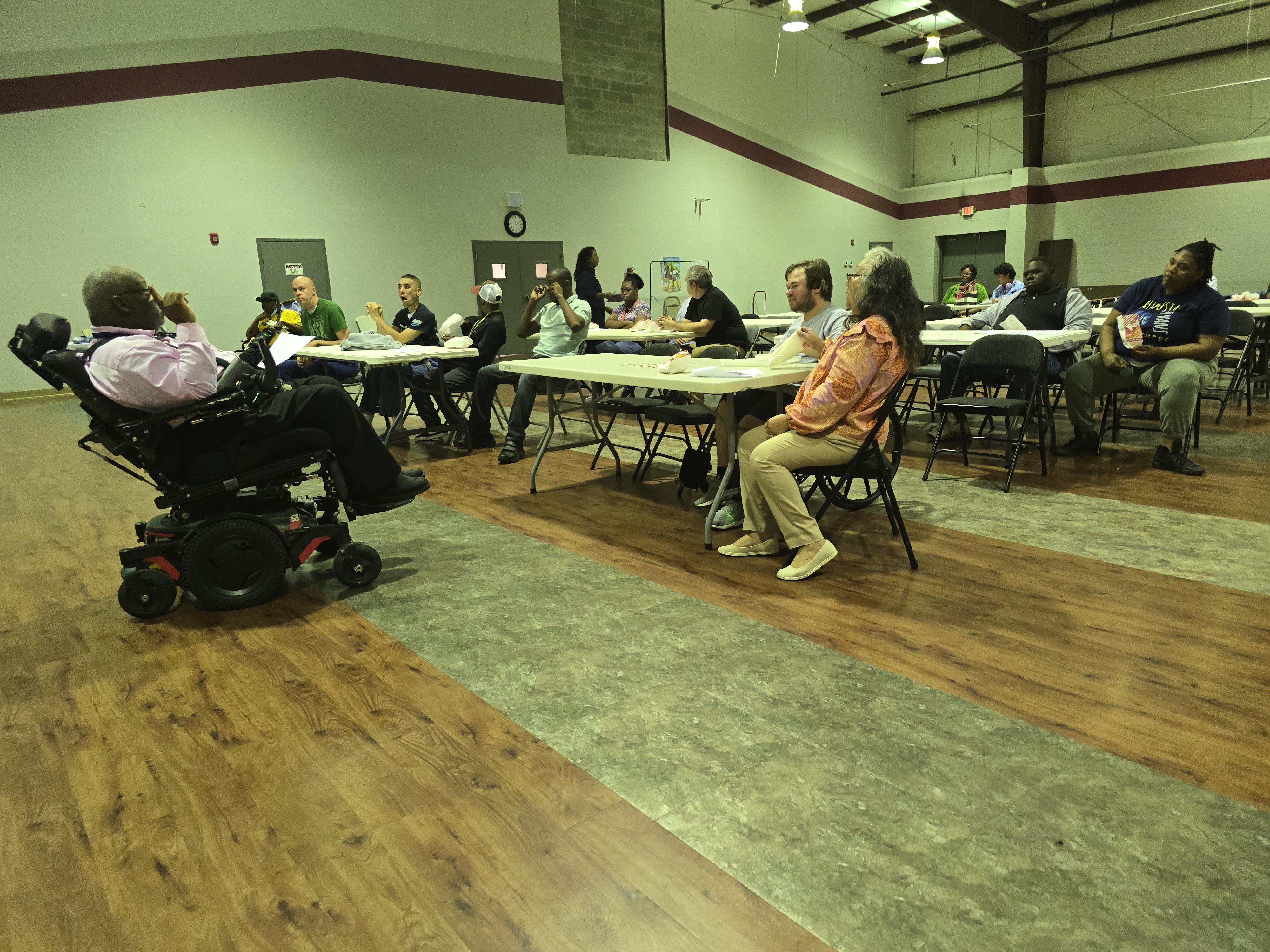 The presentation closes with a call to action—encouraging everyone to be active voices for justice and equity in Alabama.