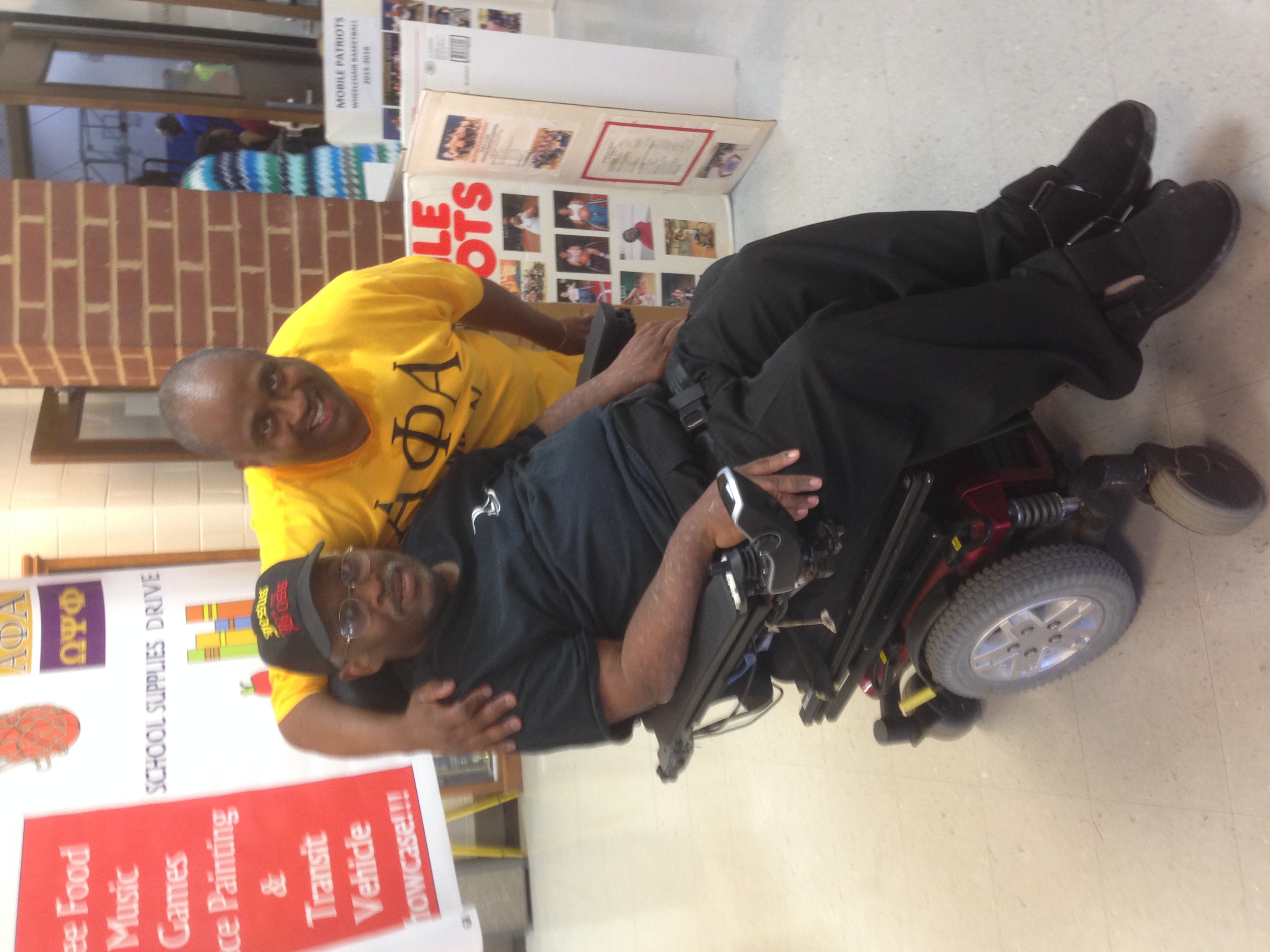 Brian Johnson with an Alpha Phi Alpha member.
