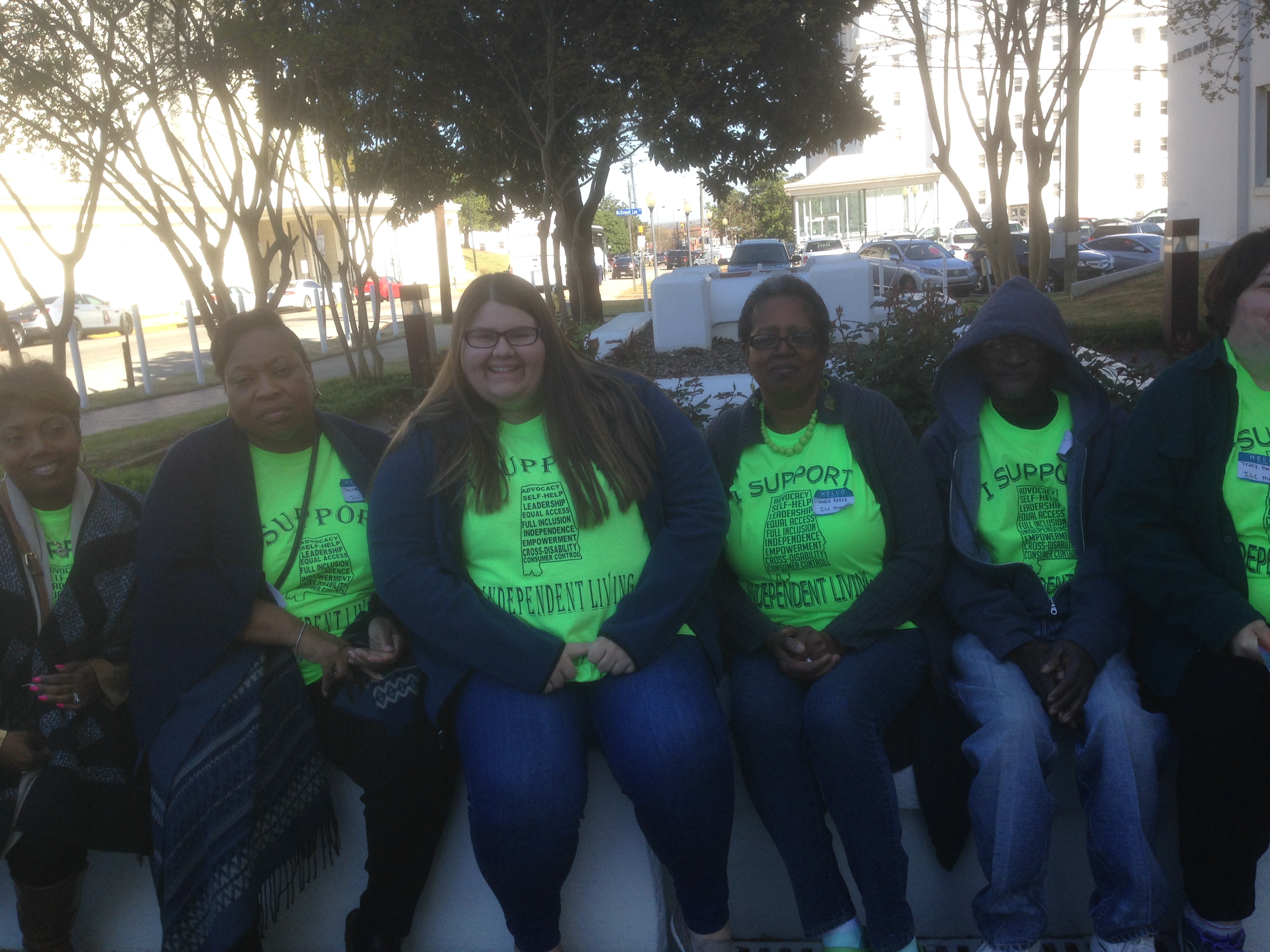 Volunteers coordinating at the event, 2018.