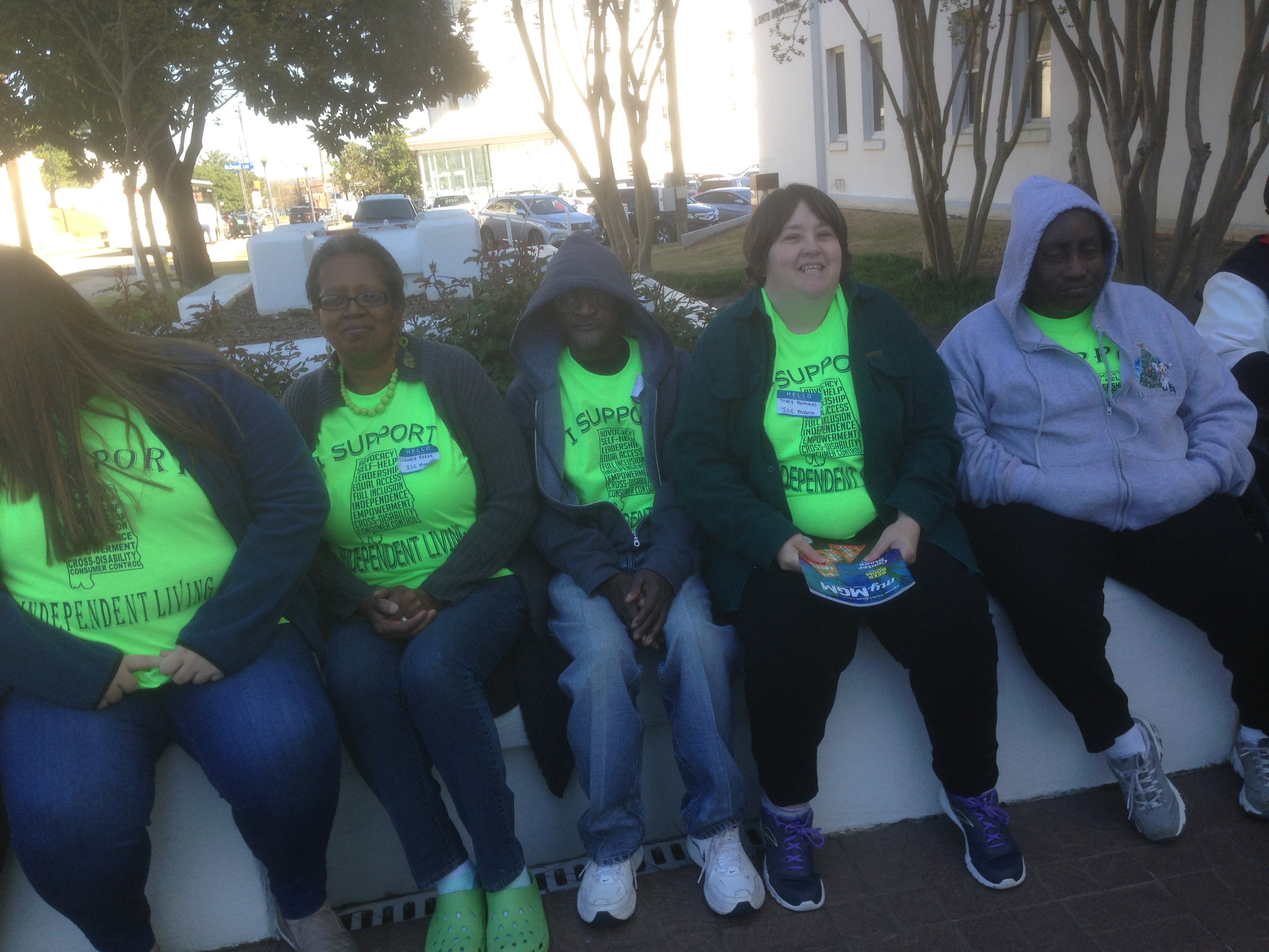 Participants resting between activities, 2018.