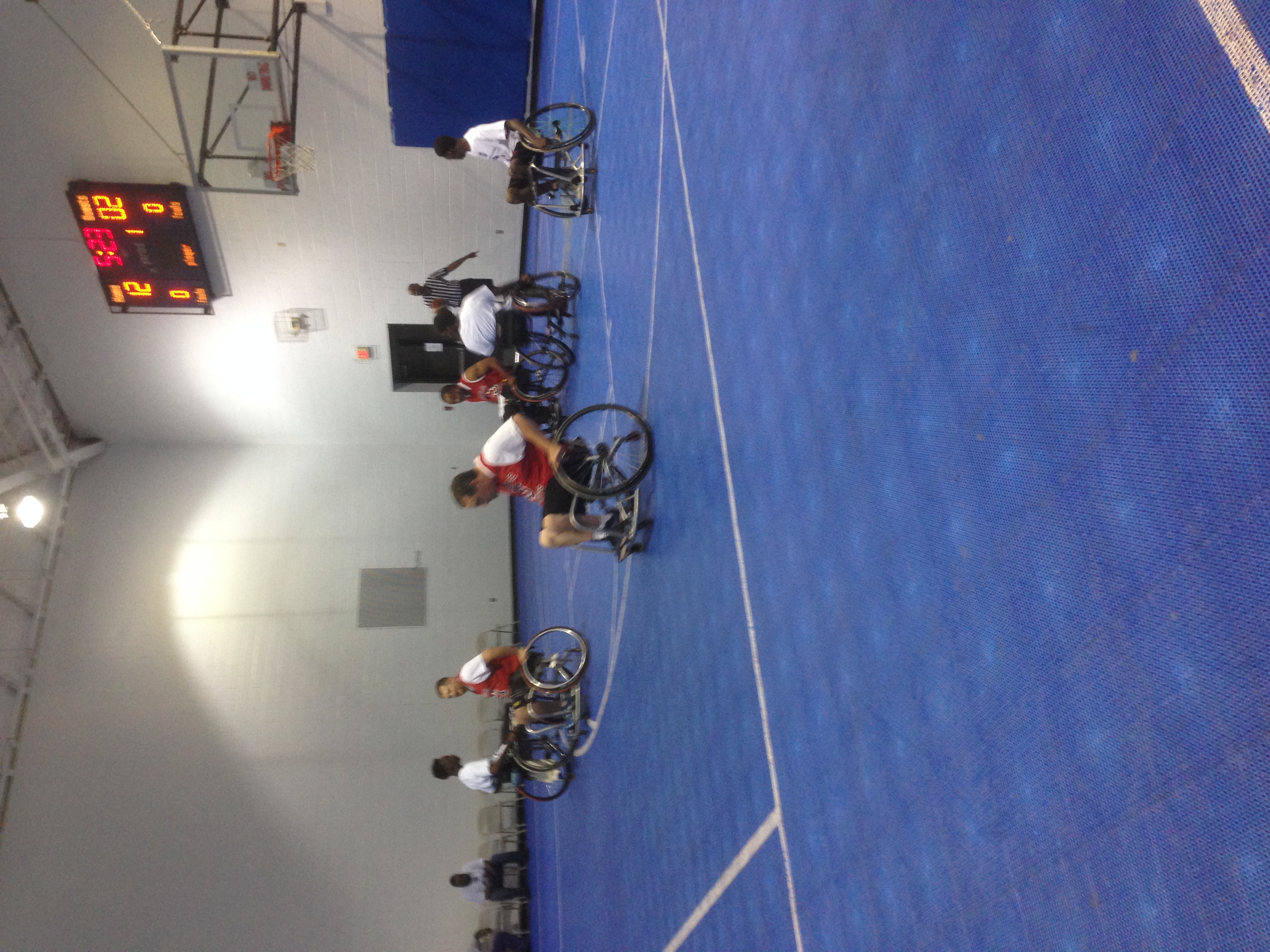 Fast break by the Mobile Patriots.