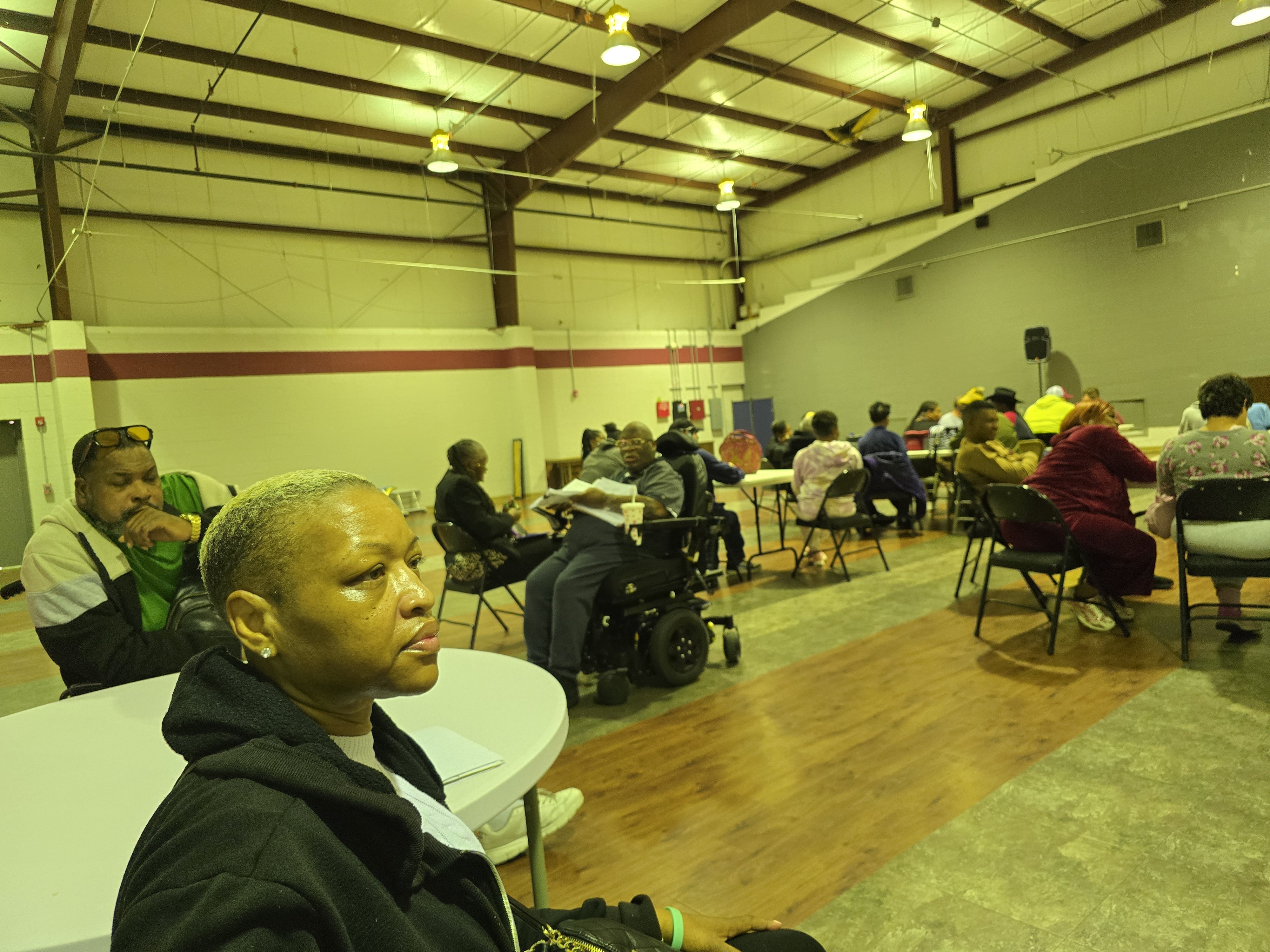 Members gathered in the hall to listen and learn as Alabama Arise stopped by to share information about our rights and advocacy opportunities.