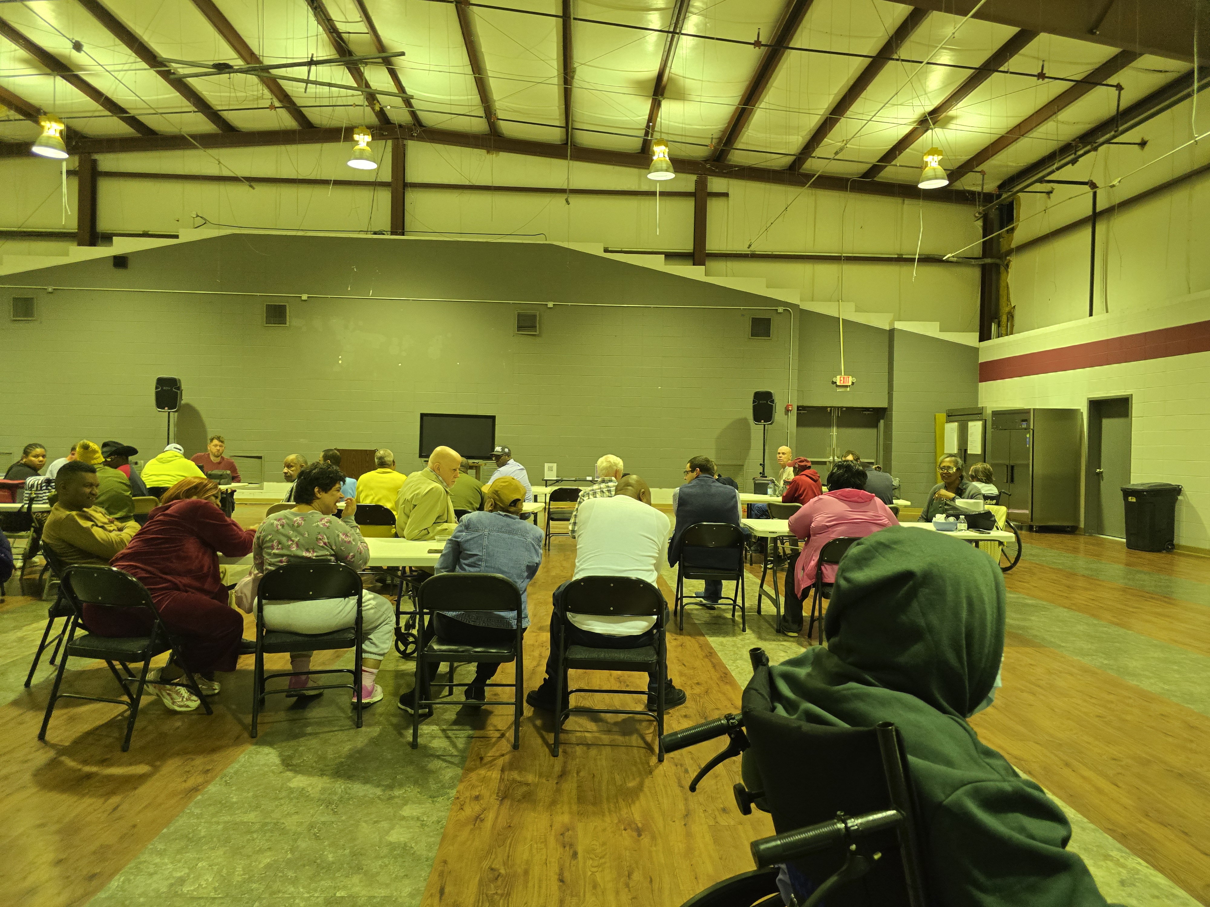Wide view of the group meeting as we learned about protecting our rights and how to show up at Arise Legislative Day on February 24.